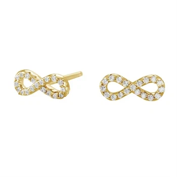 Joanli Nor Agna forgyldt sterling sølv Ørestikker med blank overflade